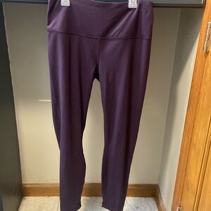 stretchy purple leggings